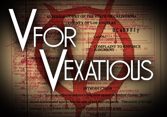 v for vexatious