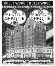 christie hotel historic advertisement