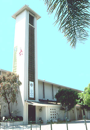 st. victor's catholic church west hollywood bell tower